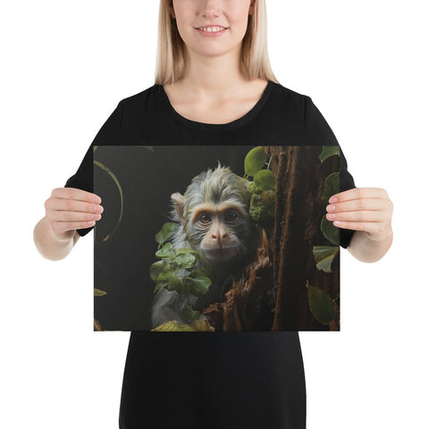 About my Brain Institute Wall Art 12″×16″ Monkey Spirit Animal Canvas