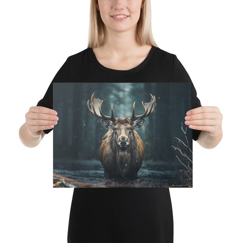 About my Brain Institute Wall Art 12″×16″ Moose Spirit Animal Canvas