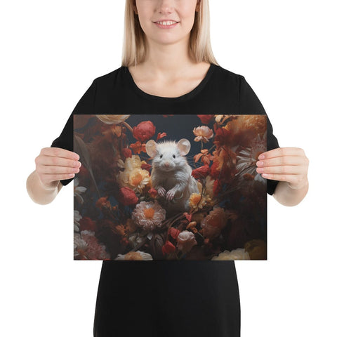 About my Brain Institute Wall Art 12″×16″ Mouse Spirit Animal Canvas