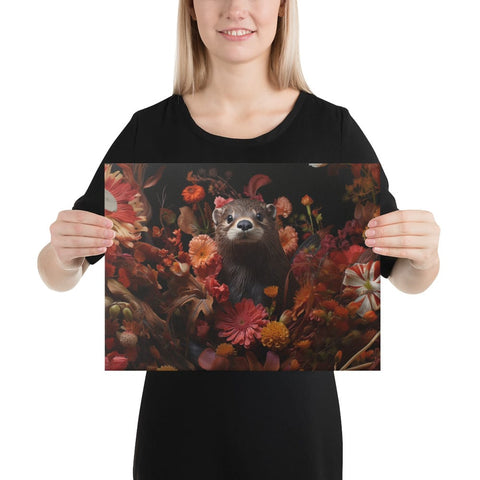 About my Brain Institute Wall Art 12″×16″ Otter Spirit Animal Canvas