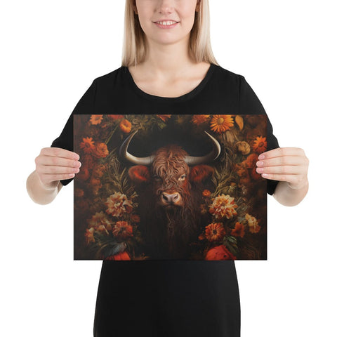 About my Brain Institute Wall Art 12″×16″ Ox Spirit Animal Canvas