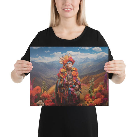 About my Brain Institute Wall Art 12″×16″ Pachamama Goddess Canvas