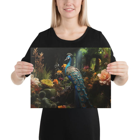 About my Brain Institute Wall Art 12″×16″ Peacock Spirit Animal Canvas