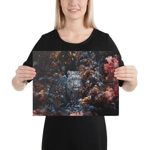 About my Brain Institute Wall Art 12″×16″ Snow Leopard Spirit Animal Canvas