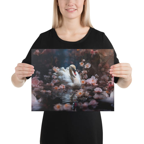 About my Brain Institute Wall Art 12″×16″ Swan Spirit Animal Canvas