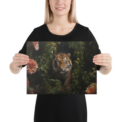 About my Brain Institute Wall Art 12″×16″ Tiger Spirit Animal Canvas