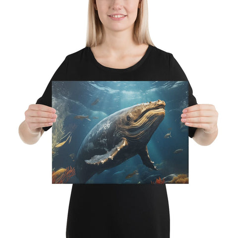 About my Brain Institute Wall Art 12″×16″ Whale Spirit Animal Canvas