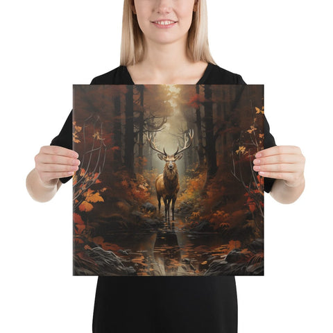 About my Brain Institute Wall Art 16″×16″ Elk Spirit Animal Canvas