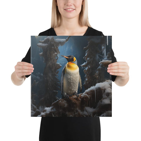 About my Brain Institute Wall Art 16″×16″ Emperor Penguin Spirit Animal Canvas