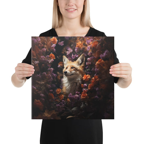 About my Brain Institute Wall Art 16″×16″ Fox Spirit Animal Canvas
