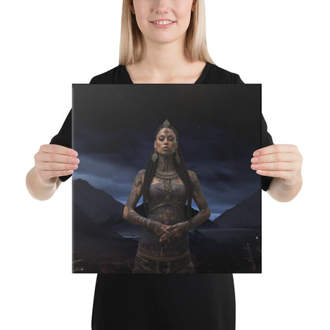 About my Brain Institute Wall Art 16″×16″ Hine-Nui-Te-Pō Goddess Canvas