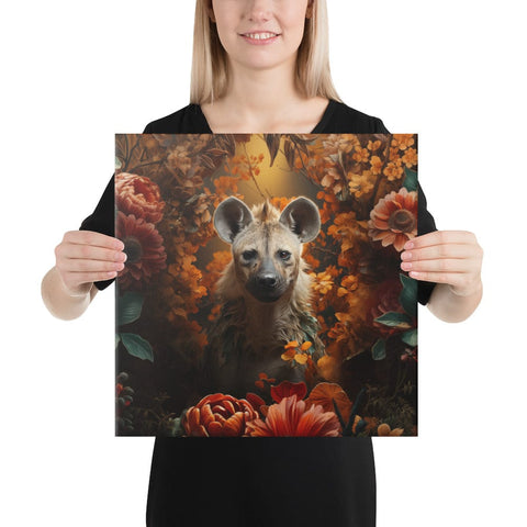About my Brain Institute Wall Art 16″×16″ Hyena Spirit Animal Canvas