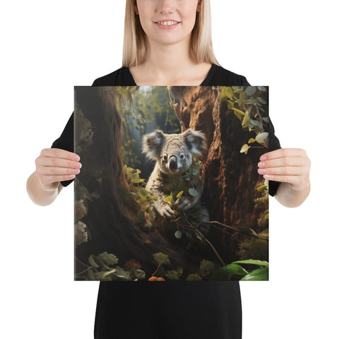 About my Brain Institute Wall Art 16″×16″ Koala Spirit Animal Canvas