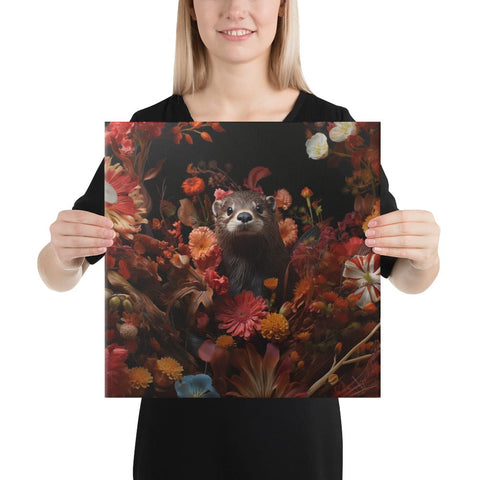 About my Brain Institute Wall Art 16″×16″ Otter Spirit Animal Canvas