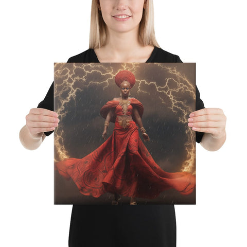 About my Brain Institute Wall Art 16″×16″ Oya Goddess Canvas