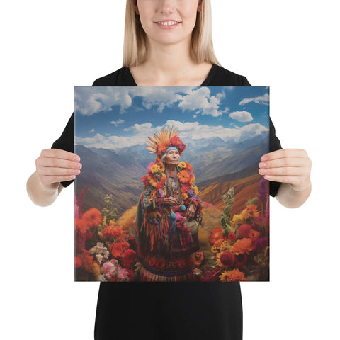 About my Brain Institute Wall Art 16″×16″ Pachamama Goddess Canvas