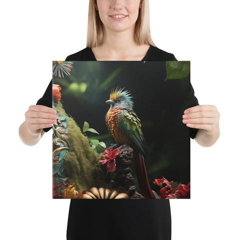 About my Brain Institute Wall Art 16″×16″ Quetzal Spirit Animal Canvas