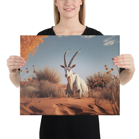 About my Brain Institute Wall Art 16″×20″ Arabian Oryx Spirit Animal Canvas