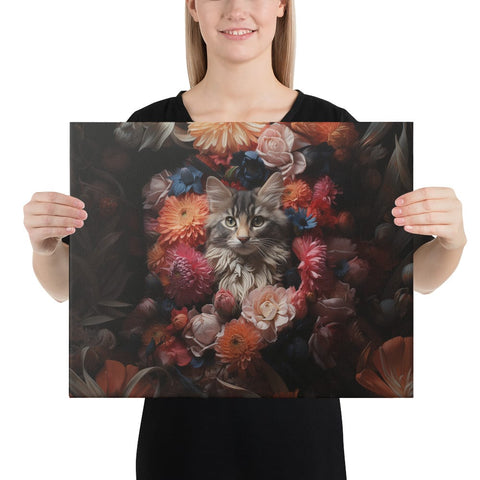 About my Brain Institute Wall Art 16″×20″ Cat Spirit Animal Canvas