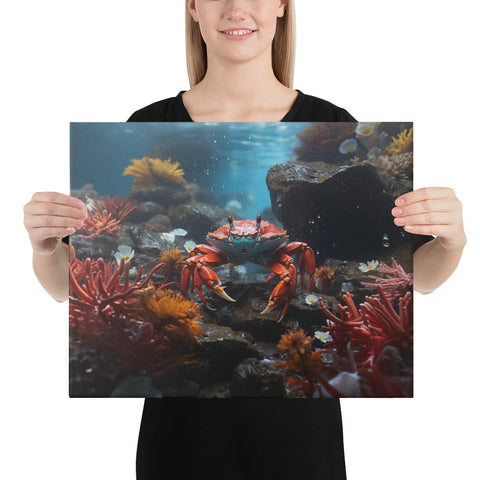 About my Brain Institute Wall Art 16″×20″ Crab Spirit Animal Canvas