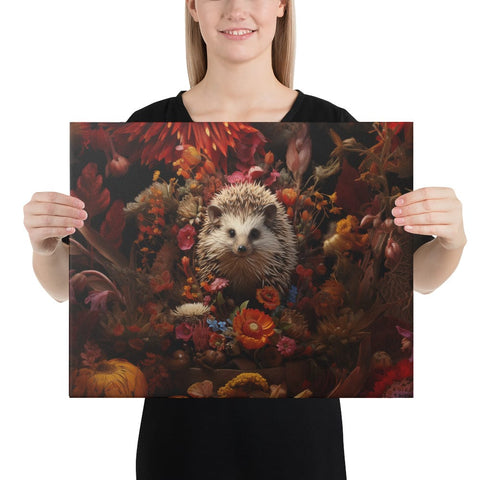 About my Brain Institute Wall Art 16″×20″ Hedgehog Spirit Animal Canvas