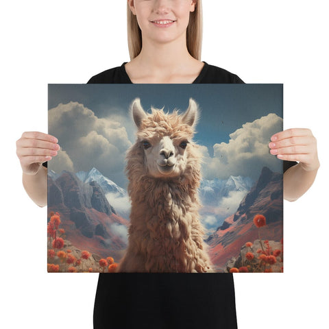 About my Brain Institute Wall Art 16″×20″ Llama Spirit Animal Canvas