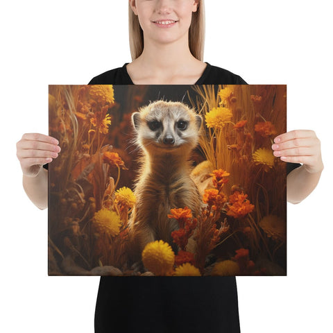 About my Brain Institute Wall Art 16″×20″ Meerkat Spirit Animal Canvas