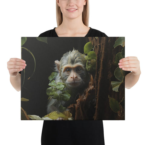 About my Brain Institute Wall Art 16″×20″ Monkey Spirit Animal Canvas