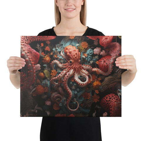 About my Brain Institute Wall Art 16″×20″ Octopus Spirit Animal Canvas