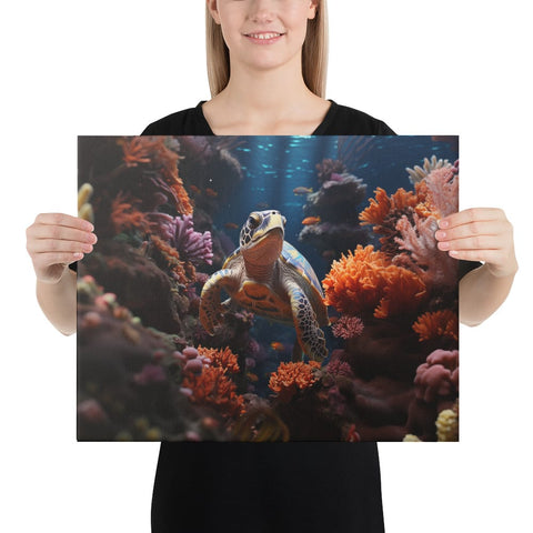 About my Brain Institute Wall Art 16″×20″ Sea Turtle Spirit Animal Canvas