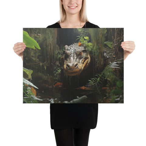 About my Brain Institute Wall Art 18″×24″ Alligator Spirit Animal Canvas