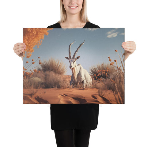 About my Brain Institute Wall Art 18″×24″ Arabian Oryx Spirit Animal Canvas