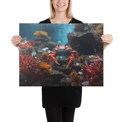 About my Brain Institute Wall Art 18″×24″ Crab Spirit Animal Canvas