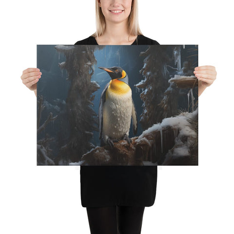 About my Brain Institute Wall Art 18″×24″ Emperor Penguin Spirit Animal Canvas