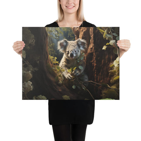 About my Brain Institute Wall Art 18″×24″ Koala Spirit Animal Canvas