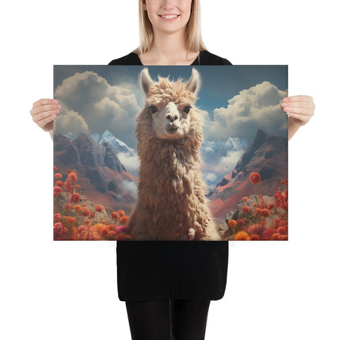 About my Brain Institute Wall Art 18″×24″ Llama Spirit Animal Canvas
