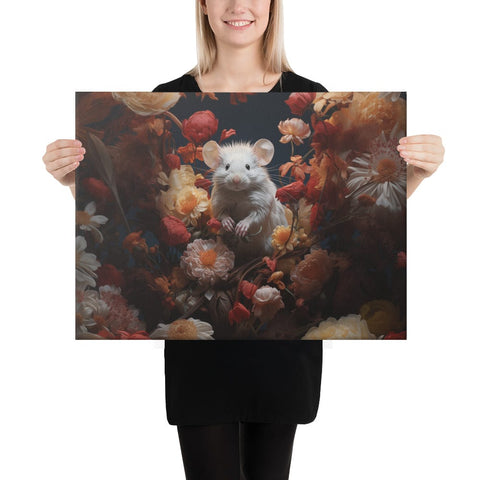 About my Brain Institute Wall Art 18″×24″ Mouse Spirit Animal Canvas