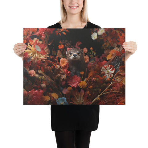 About my Brain Institute Wall Art 18″×24″ Otter Spirit Animal Canvas