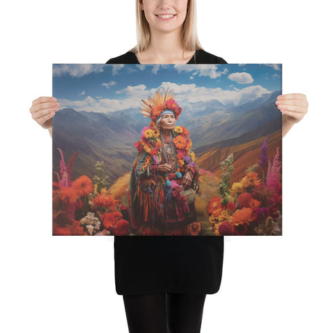 About my Brain Institute Wall Art 18″×24″ Pachamama Goddess Canvas