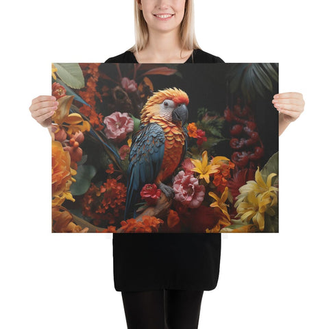 About my Brain Institute Wall Art 18″×24″ Parrot Spirit Animal Canvas
