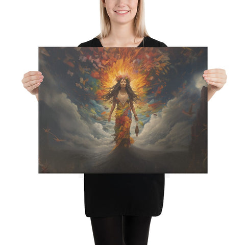 About my Brain Institute Wall Art 18″×24″ Pele Goddess Canvas
