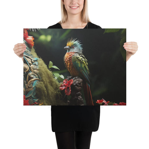 About my Brain Institute Wall Art 18″×24″ Quetzal Spirit Animal Canvas