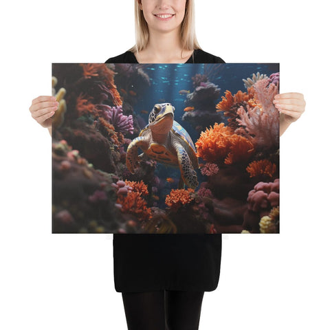 About my Brain Institute Wall Art 18″×24″ Sea Turtle Spirit Animal Canvas