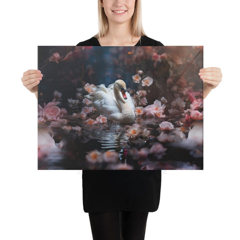 About my Brain Institute Wall Art 18″×24″ Swan Spirit Animal Canvas