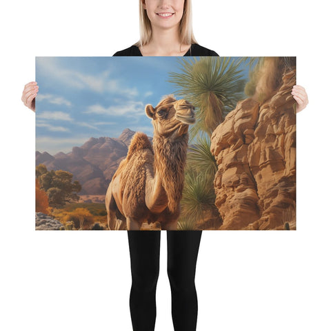 About my Brain Institute Wall Art 24″×36″ Camel Spirit Animal Canvas
