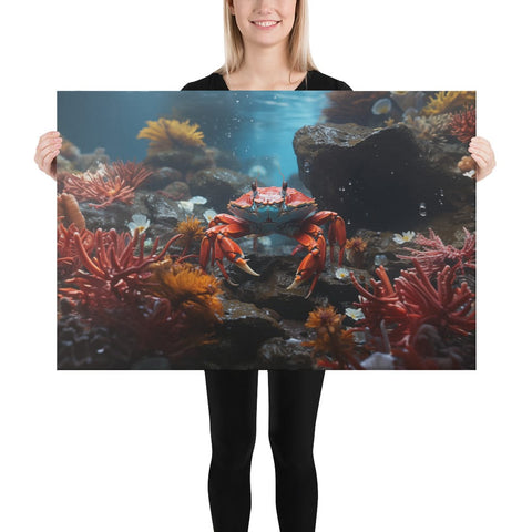 About my Brain Institute Wall Art 24″×36″ Crab Spirit Animal Canvas