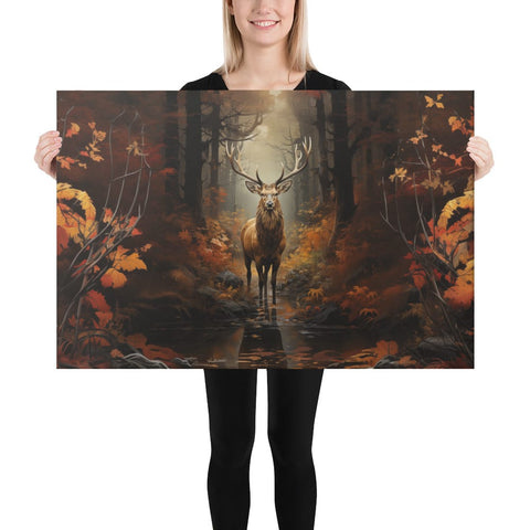 About my Brain Institute Wall Art 24″×36″ Elk Spirit Animal Canvas