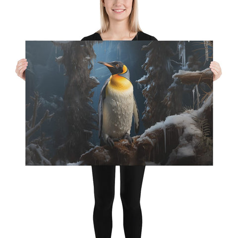 About my Brain Institute Wall Art 24″×36″ Emperor Penguin Spirit Animal Canvas