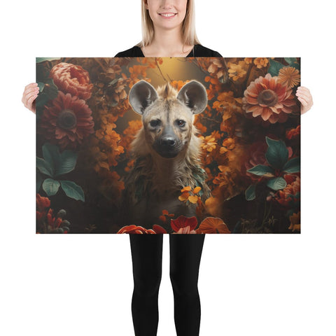About my Brain Institute Wall Art 24″×36″ Hyena Spirit Animal Canvas