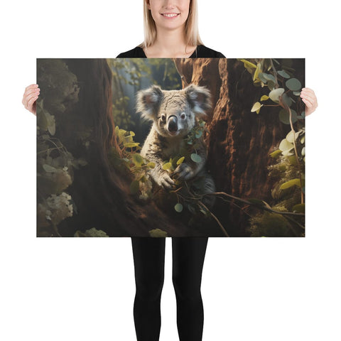 About my Brain Institute Wall Art 24″×36″ Koala Spirit Animal Canvas
